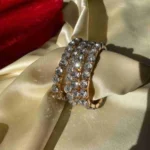 Dazzling Gold-Tone Rhinestone Bracelet - Image 2