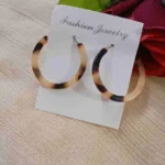 Resin Hoop Earrings - Image 3