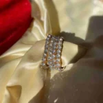 Dazzling Gold-Tone Rhinestone Bracelet - Image 3