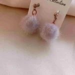 Furball Pom-Pom Earrings