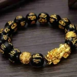 Obsidian Golden Pixiu Bracelet - Image 3