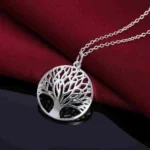Tree of Life Pendant Silver Sterling Necklace - Image 3