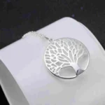 Tree of Life Pendant Silver Sterling Necklace - Image 2