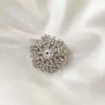 Sparkling Silver Brooch - Image 3