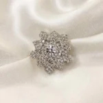 Sparkling Silver Brooch - Image 7