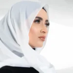 Chiffon Georgette Hijab - Pearl White