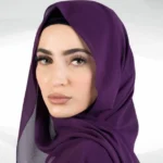 Chiffon Georgette Hijab - Violet - Image 2