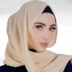 Chiffon Georgette Hijab - Dark Vanilla