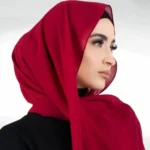 Chiffon Georgette Hijab - Cherry