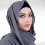 Chiffon Georgette Hijab - Charcoal