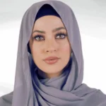 Chiffon Georgette Hijab - Slate Gray - Image 2