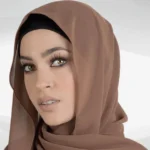 Chiffon Georgette Hijab - Mocha - Image 2