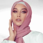 Chiffon Georgette Hijab - Rose Petal