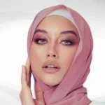Chiffon Georgette Hijab - Rose Petal - Image 2