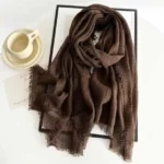 Crimps Hijab - Walnut Brown - Image 2