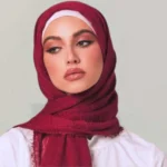 Crimps Hijab - Merlot Maroon