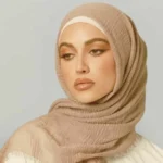 Crimps Hijab - Camel