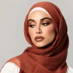 Crimps Hijab - Rustic Brown