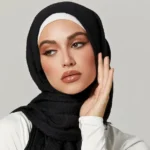 Crimps Hijab - Jet Black
