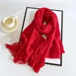 Crimps Hijab - Crimson - Image 2