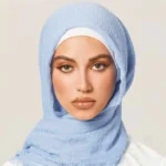 Crimps Hijab - Powder Blue
