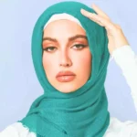 Crimps Hijab - Sea Green