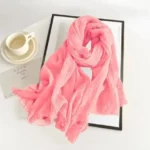 Crimps Hijab - Peachy Pink - Image 2