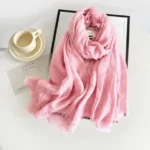 Crimps Hijab - Blush Pink - Image 2