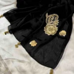 Signature Motif Hijab - Phantom Black
