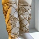 Dazzling Gold Embellished Trouser - Zyna - Image 2