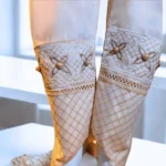 Dazzling Gold Embellished Trouser - Myra - Image 2