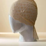Hijab Cap - Net Tie Back Beige