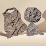 Printed Hijab and Niqab Sets (3PCS) - Pastel Floral