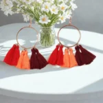 Sunset Tassels Earrings - Image 2