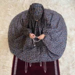 Kids Namaz Chadar With Sleeves (3-6 Years) - Midnight Harmony - Image 2