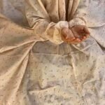 Namaz Chadar with Sleeves - Buttercream Florence - Image 2