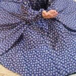 Namaz Chadar with Sleeves - Sapphire Blossom - Image 3