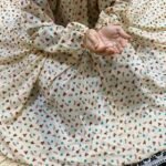 Namaz Chadar with Sleeves - Buttercream Rosette - Image 2