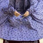 Namaz Chadar with Sleeves -  Amethyst Tepals