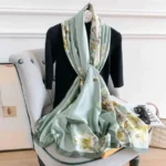 Premium Silk Hijab - Enchanted Forest - Image 2