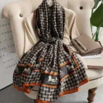 Premium Silk Hijab - Artistic Carriage - Image 2