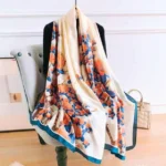 Premium Silk Hijab - Sunset Autumn