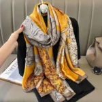 Premium Silk Hijab - Golden Dusk