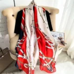 Premium Silk Hijab - Ruby Sunscreen - Image 2