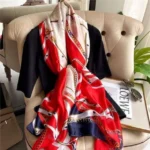 Premium Silk Hijab - Ruby Sunscreen
