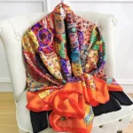 Premium Silk Hijab - Whirls Swirls