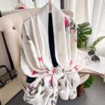 Premium Silk Hijab - Enchanted Rose - Image 2