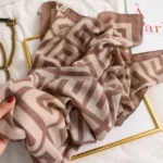 Premium Lawn Hijab - Muted Maze - Image 2