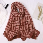 Premium Lawn Hijab - Rosewood Maze - Image 2