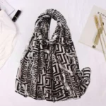 Premium Lawn Hijab - Noir Twist - Image 2